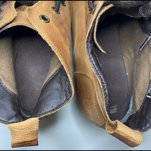 Matisse Paulie Cognac Brown Leather Lace Up Boot Size 8 - Picture 9 of 10